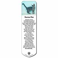 Russian Blue Cat Bookmark, Book mark, Printed full colour