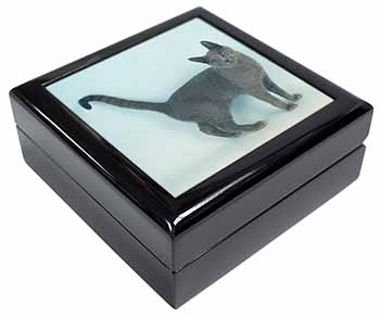 Russian Blue Cat Keepsake/Jewellery Box