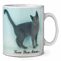 Russian Blue Cat Love You Mum