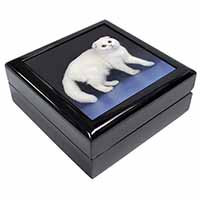 White Scottish Fold Cat Keepsake/Jewellery Box