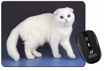 White Scottish Fold Cat Computer Mouse Mat