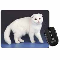 White Scottish Fold Cat Computer Mouse Mat