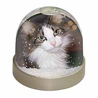 Beautiful Tabby Cat Snow Globe Photo Waterball