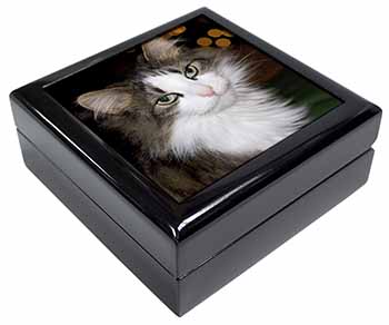 Beautiful Tabby Cat Keepsake/Jewellery Box