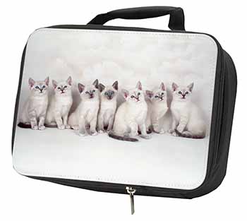 Snowshoe Kittens Snow Shoe Cats Black Insulated School Lunch Box/Picnic Bag