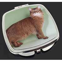 Ginger Somali Cat Make-Up Compact Mirror