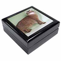 Ginger Somali Cat Keepsake/Jewellery Box
