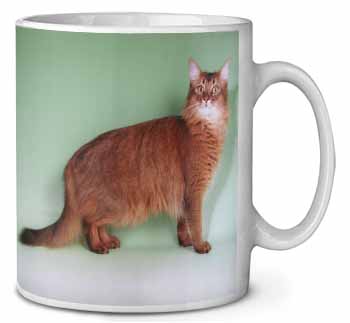 Ginger Somali Cat Ceramic 10oz Coffee Mug/Tea Cup