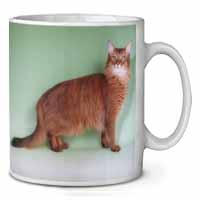 Ginger Somali Cat Ceramic 10oz Coffee Mug/Tea Cup
