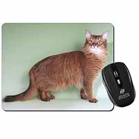 Ginger Somali Cat Computer Mouse Mat