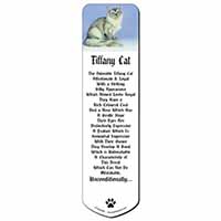 Silver Coat Tiffanie Cat Bookmark, Book mark, Printed full colour