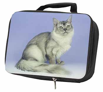 Silver Coat Tiffanie Cat Black Insulated School Lunch Box/Picnic Bag