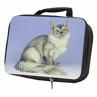 Silver Coat Tiffanie Cat Black Insulated School Lunch Box/Picnic Bag