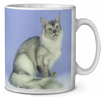 Silver Coat Tiffanie Cat Ceramic 10oz Coffee Mug/Tea Cup