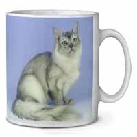 Silver Coat Tiffanie Cat Ceramic 10oz Coffee Mug/Tea Cup