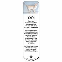 Tonkinese Cat Bookmark, Book mark, Printed full colour