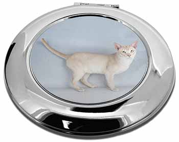 Tonkinese Cat Make-Up Round Compact Mirror
