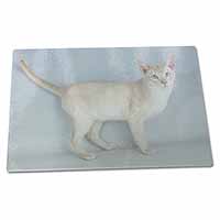 Large Glass Cutting Chopping Board Tonkinese Cat
