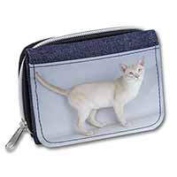 Tonkinese Cat Unisex Denim Purse Wallet