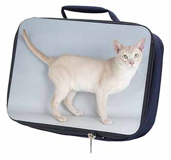 Tonkinese Cat Navy Insulated School Lunch Box/Picnic Bag