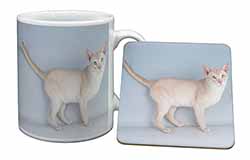 Tonkinese Cat Mug and Coaster Set