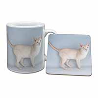 Tonkinese Cat Mug and Coaster Set