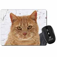 Pretty Ginger Cat Computer Mouse Mat