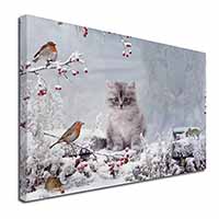 Spirit Cat on Kitten Watch Canvas X-Large 30"x20" Wall Art Print
