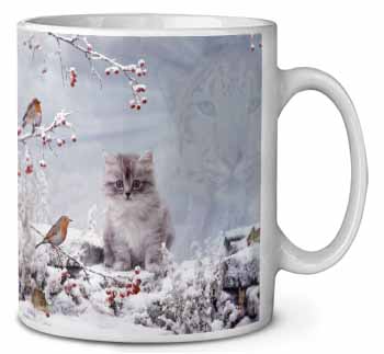 Spirit Cat on Kitten Watch Ceramic Coffee Mug/Tea Cup