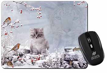 Spirit Cat on Kitten Watch Computer Mouse Mat