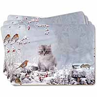 Spirit Cat on Kitten Watch Picture Placemats in Gift Box