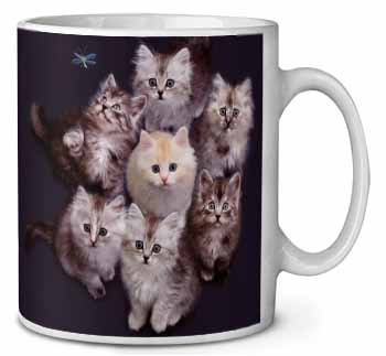 Cute Kittens+Dragonfly Ceramic 10oz Coffee Mug/Tea Cup