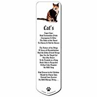 Tortoiseshell Cat Bookmark, Book mark, Printed full colour