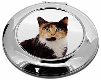 Tortoiseshell Cat Make-Up Round Compact Mirror