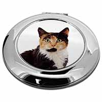 Tortoiseshell Cat Make-Up Round Compact Mirror