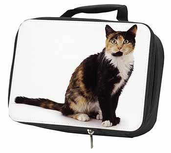 Tortoiseshell Cat Black Insulated School Lunch Box/Picnic Bag