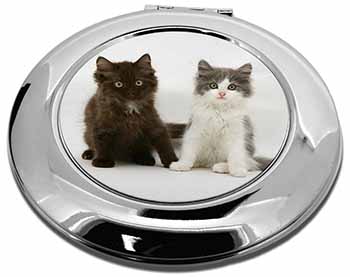 Cute Kittens Make-Up Round Compact Mirror