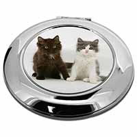 Cute Kittens Make-Up Round Compact Mirror