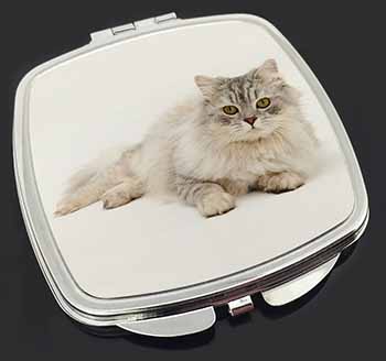 Silver Chinchilla Persian Cat Make-Up Compact Mirror