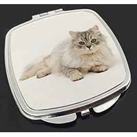 Silver Chinchilla Persian Cat Make-Up Compact Mirror