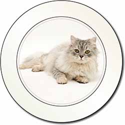 Silver Chinchilla Persian Cat Car or Van Permit Holder/Tax Disc Holder