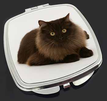 Chocolate Black Cat Make-Up Compact Mirror