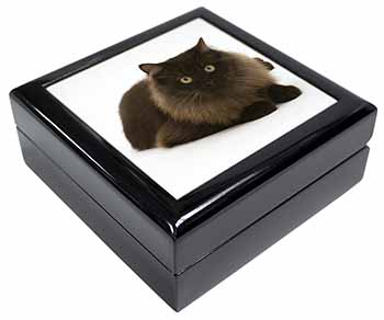 Chocolate Black Cat Keepsake/Jewellery Box