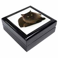 Chocolate Black Cat Keepsake/Jewellery Box
