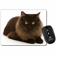 Chocolate Black Cat Computer Mouse Mat