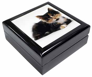 Cute Tortoiseshell Kitten Keepsake/Jewellery Box