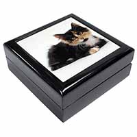 Cute Tortoiseshell Kitten Keepsake/Jewellery Box