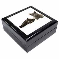 Black+Blue Kittens Keepsake/Jewellery Box