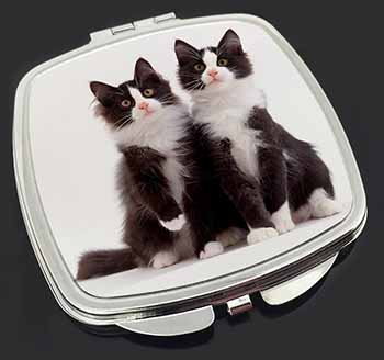 Black and White Cats Make-Up Compact Mirror