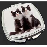 Black and White Cats Make-Up Compact Mirror